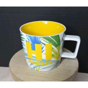 STARBUCKS Hawai'i Been‎ There 14 oz Coffee Mug Tropical Palm Fronds 2016